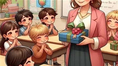 حكاية ذات مرة قالت ، معلمة لطلابها في الصف الأبتدائي