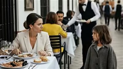 فتاة بلا مأوى تسأل مليونيرة هل يمكنني أكل بقاياك؟