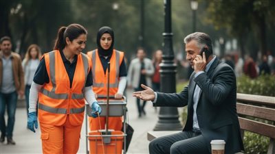 عاملـة نظافة ردّت بالعربية على شيخ… واللي صار بعدها قلب الفندق !