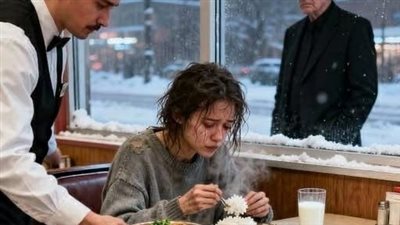 دخلت المطعم جائعة تبحث عن بقايا… وخرجت بقصة غيّرت حياتها