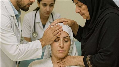 حماتي وجوزي دخلو غرفة العمليات وانا بولد