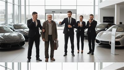 دخل أب صاحب المعرض بثياب بسيطة ليشتري سيارة فأهين وطرد! وعندما كشفت الحقيقة تجمد الجميع من الصدمة
