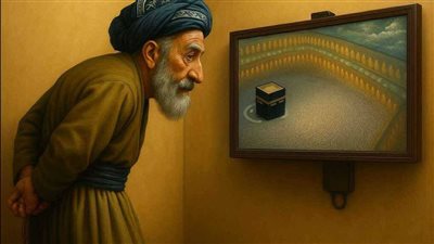 قال عبدالله بن المبارك كنت حاجاً لبيت الله الحړام