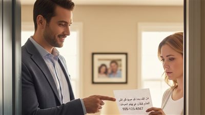 كان رجلاً دوماً يقول لزوجته عند خروجه من المنزل